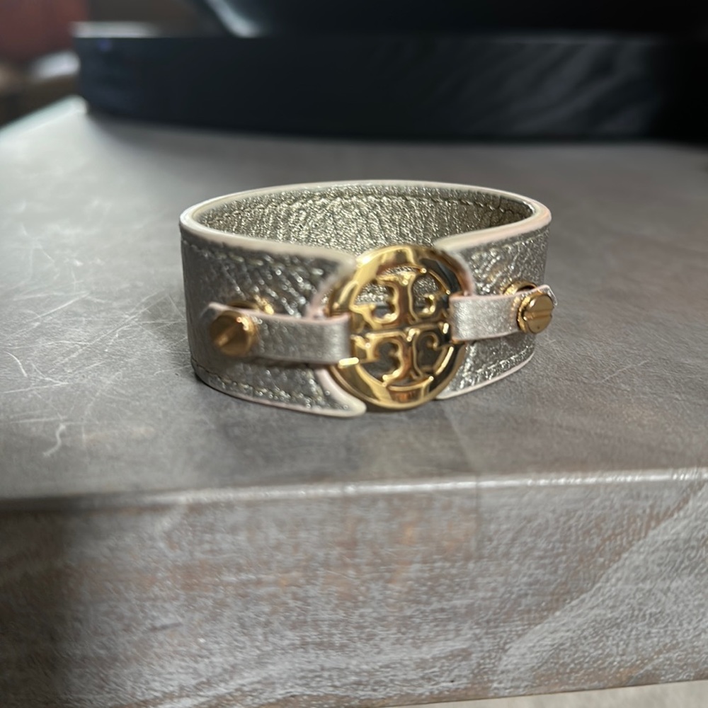 Tory Burch Leather Cuff Bracelet